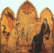 Simone Martini The Annunciation and the Two Saints painting